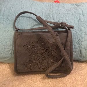 Gray mini purse